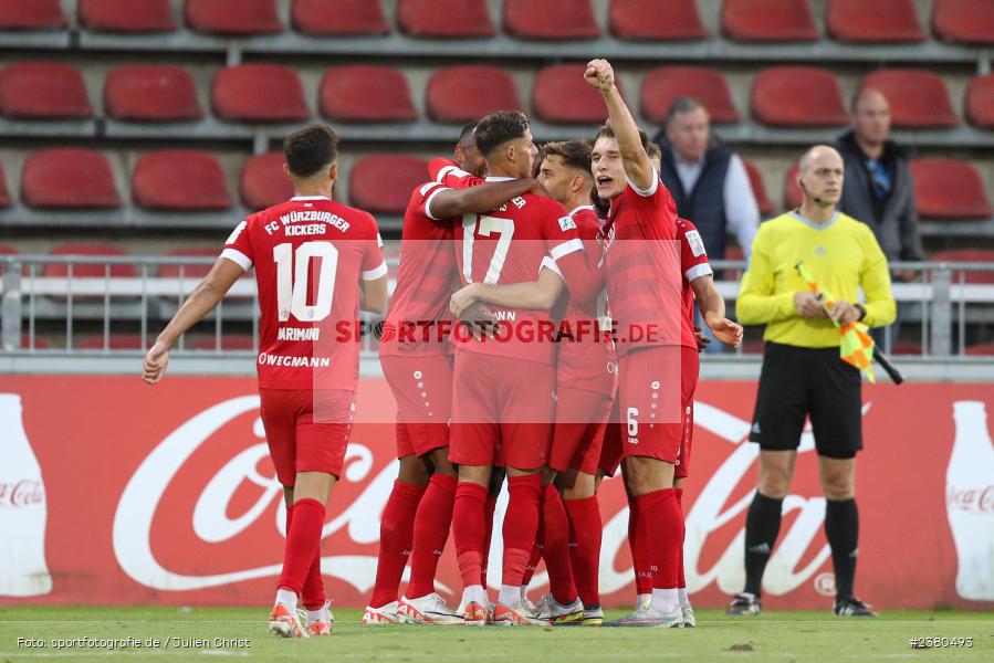 Benjika Caciel, sport, action, Würzburg, Saison 2023/2024, SVW, SV Wacker Burghausen, Regionalliga Bayern, Fussball, FWK, FC Würzburger Kickers, BFV, AKON Arena, 22.09.2023, 11. Spieltag - Bild-ID: 2380493