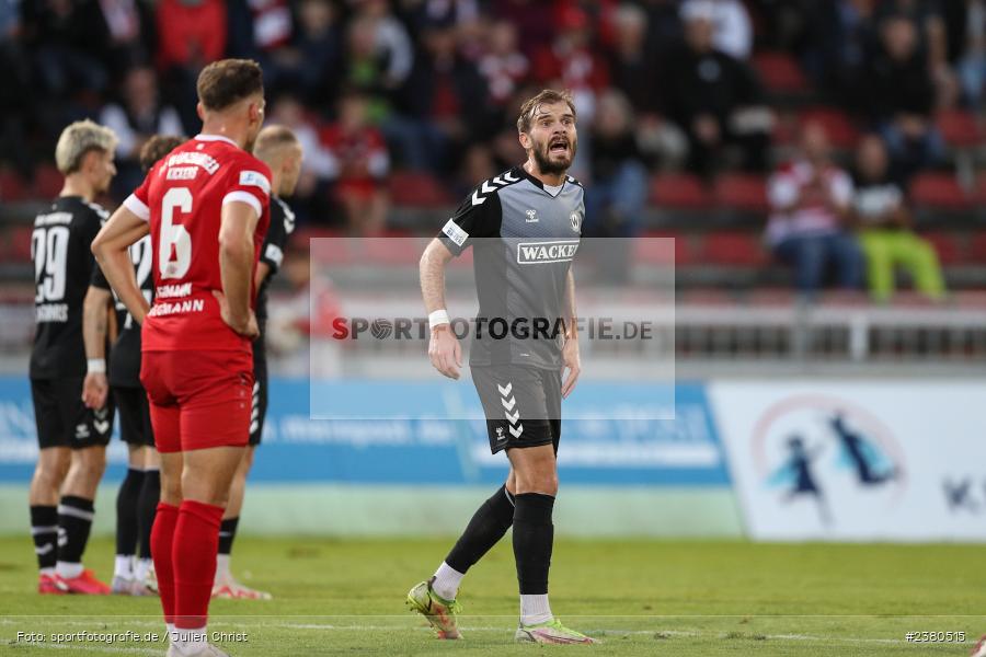 Felix Bachschmid, sport, action, Würzburg, Saison 2023/2024, SVW, SV Wacker Burghausen, Regionalliga Bayern, Fussball, FWK, FC Würzburger Kickers, BFV, AKON Arena, 22.09.2023, 11. Spieltag - Bild-ID: 2380515