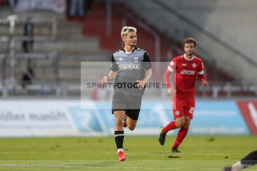 Alexander Fabian Bazdrigiannis, sport, action, Würzburg, Saison 2023/2024, SVW, SV Wacker Burghausen, Regionalliga Bayern, Fussball, FWK, FC Würzburger Kickers, BFV, AKON Arena, 22.09.2023, 11. Spieltag - Bild-ID: 2380543