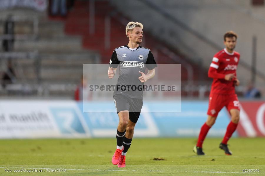 Alexander Fabian Bazdrigiannis, sport, action, Würzburg, Saison 2023/2024, SVW, SV Wacker Burghausen, Regionalliga Bayern, Fussball, FWK, FC Würzburger Kickers, BFV, AKON Arena, 22.09.2023, 11. Spieltag - Bild-ID: 2380545