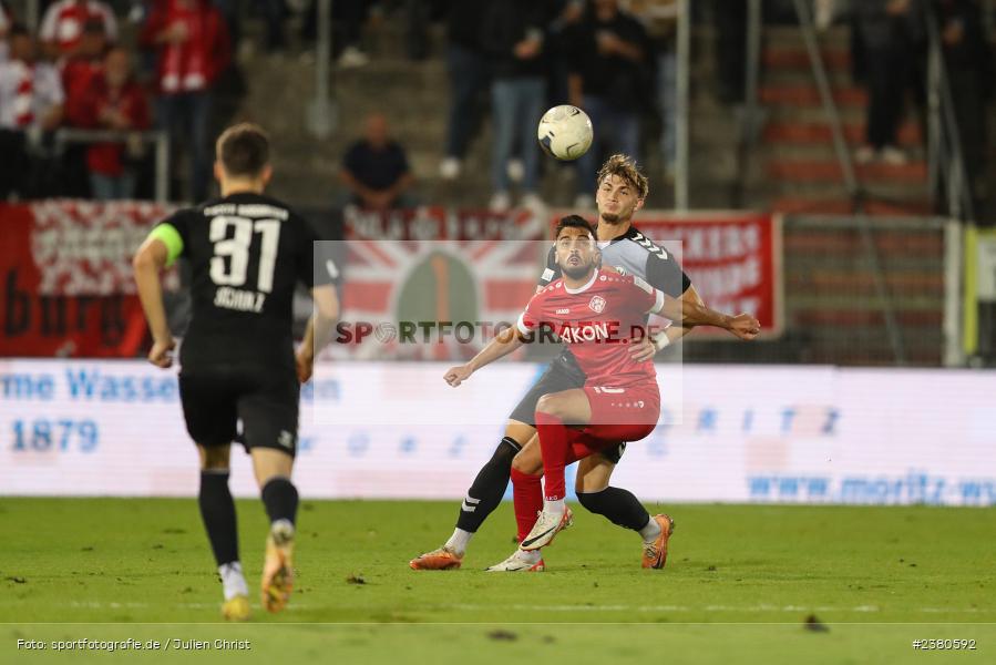 Dardan Karimani, sport, action, Würzburg, Saison 2023/2024, SVW, SV Wacker Burghausen, Regionalliga Bayern, Fussball, FWK, FC Würzburger Kickers, BFV, AKON Arena, 22.09.2023, 11. Spieltag - Bild-ID: 2380592 Dardan Karimani, sport, action, Würzburg, Saison 2023/2024, SVW, SV Wacker Burghausen, Regionalliga Bayern, Fussball, FWK, FC Würzburger Kickers, BFV, AKON Arena, 22.09.2023, 11. Spieltag - Bild-ID: 2380592