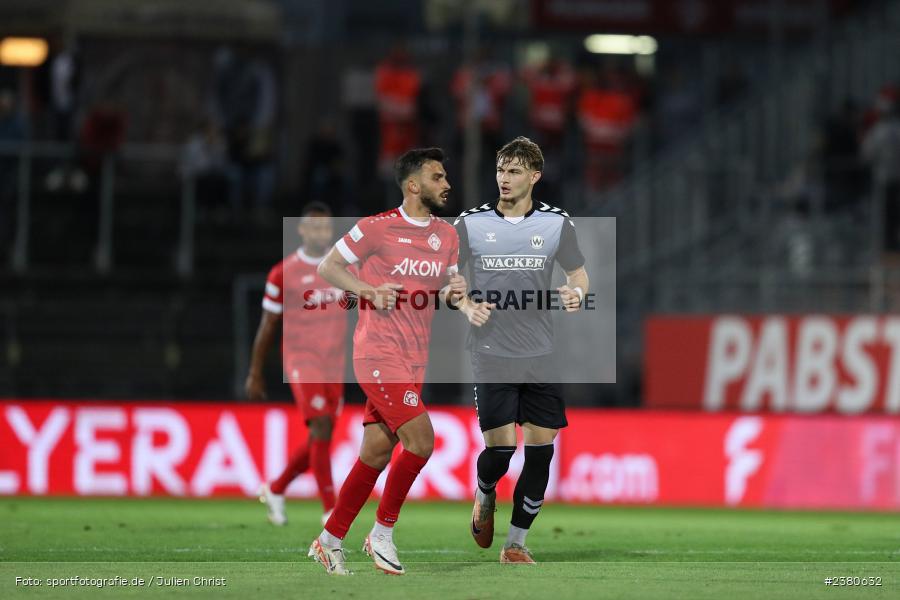 Jasper Maljojoki, sport, action, Würzburg, Saison 2023/2024, SVW, SV Wacker Burghausen, Regionalliga Bayern, Fussball, FWK, FC Würzburger Kickers, BFV, AKON Arena, 22.09.2023, 11. Spieltag - Bild-ID: 2380632