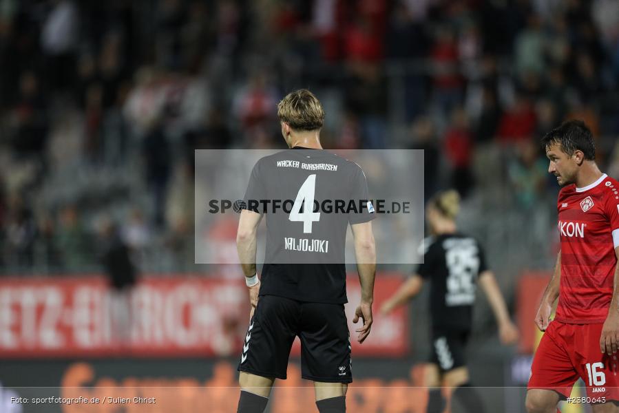 Jasper Maljojoki, sport, action, Würzburg, Saison 2023/2024, SVW, SV Wacker Burghausen, Regionalliga Bayern, Fussball, FWK, FC Würzburger Kickers, BFV, AKON Arena, 22.09.2023, 11. Spieltag - Bild-ID: 2380643