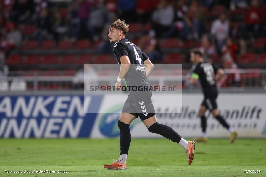 Jasper Maljojoki, sport, action, Würzburg, Saison 2023/2024, SVW, SV Wacker Burghausen, Regionalliga Bayern, Fussball, FWK, FC Würzburger Kickers, BFV, AKON Arena, 22.09.2023, 11. Spieltag - Bild-ID: 2380659