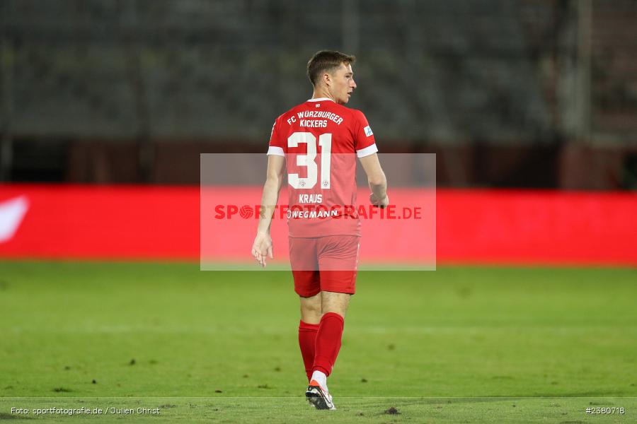 Tim Kraus, sport, action, Würzburg, Saison 2023/2024, SVW, SV Wacker Burghausen, Regionalliga Bayern, Fussball, FWK, FC Würzburger Kickers, BFV, AKON Arena, 22.09.2023, 11. Spieltag - Bild-ID: 2380718