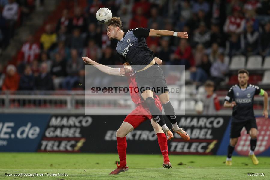 Jasper Maljojoki, sport, action, Würzburg, Saison 2023/2024, SVW, SV Wacker Burghausen, Regionalliga Bayern, Fussball, FWK, FC Würzburger Kickers, BFV, AKON Arena, 22.09.2023, 11. Spieltag - Bild-ID: 2380730