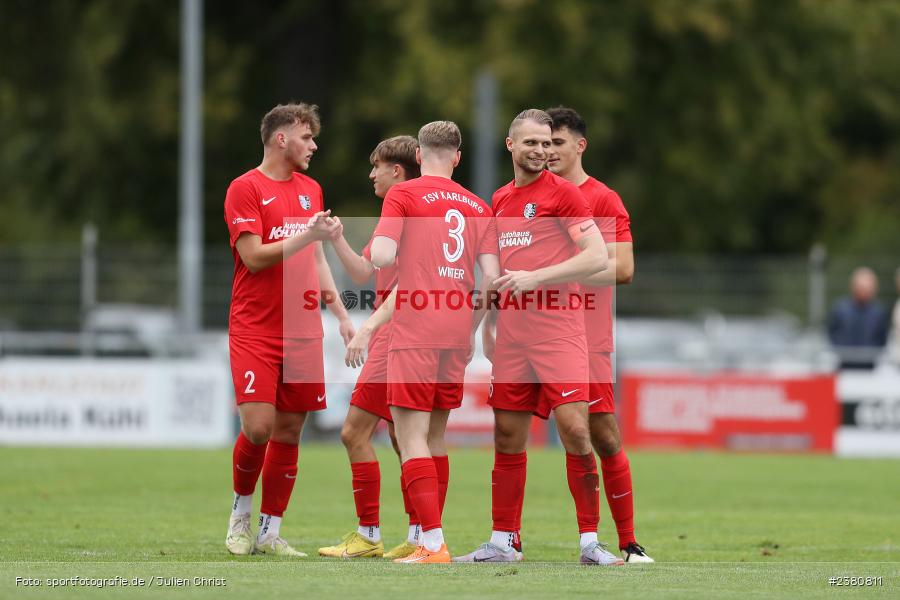 Fabian Jordan, Sportgelände, Karlburg, 23.09.2023, sport, action, BFV, Fussball, Saison 2023/2024, 12. Spieltag, Landesliga Nordwest, TUS, TSV, TuS Aschaffenburg-Leider, TSV Karlburg - Bild-ID: 2380811
