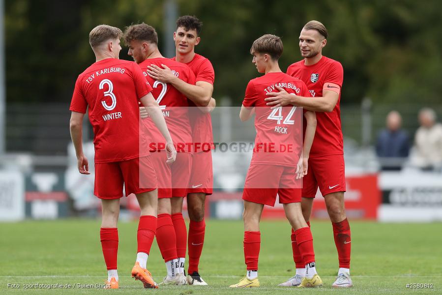 Fabian Jordan, Sportgelände, Karlburg, 23.09.2023, sport, action, BFV, Fussball, Saison 2023/2024, 12. Spieltag, Landesliga Nordwest, TUS, TSV, TuS Aschaffenburg-Leider, TSV Karlburg - Bild-ID: 2380812