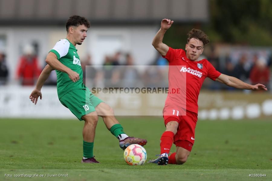 Aykut Oekeer, Sportgelände, Karlburg, 23.09.2023, sport, action, BFV, Fussball, Saison 2023/2024, 12. Spieltag, Landesliga Nordwest, TUS, TSV, TuS Aschaffenburg-Leider, TSV Karlburg - Bild-ID: 2380849