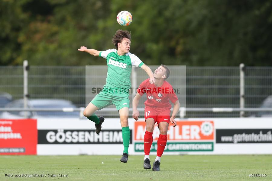 Leon Sauer, Sportgelände, Karlburg, 23.09.2023, sport, action, BFV, Fussball, Saison 2023/2024, 12. Spieltag, Landesliga Nordwest, TUS, TSV, TuS Aschaffenburg-Leider, TSV Karlburg - Bild-ID: 2380890