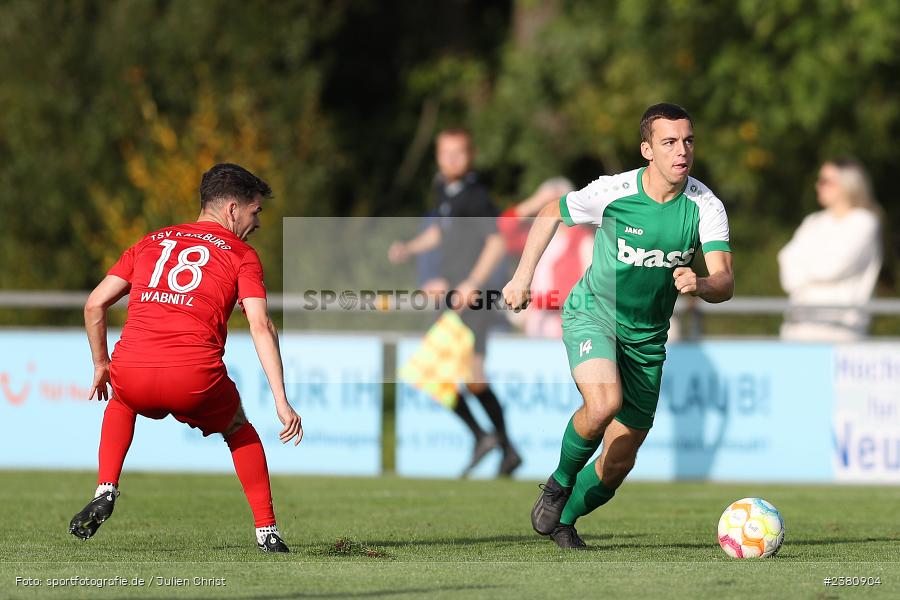 Philipp Zschirpe, Sportgelände, Karlburg, 23.09.2023, sport, action, BFV, Fussball, Saison 2023/2024, 12. Spieltag, Landesliga Nordwest, TUS, TSV, TuS Aschaffenburg-Leider, TSV Karlburg - Bild-ID: 2380904