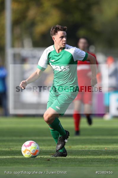 Luis Brunn, Sportgelände, Karlburg, 23.09.2023, sport, action, BFV, Fussball, Saison 2023/2024, 12. Spieltag, Landesliga Nordwest, TUS, TSV, TuS Aschaffenburg-Leider, TSV Karlburg - Bild-ID: 2380936