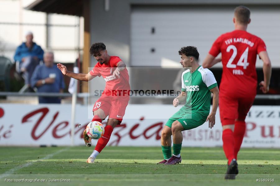 Fabio Tudor, Sportgelände, Karlburg, 23.09.2023, sport, action, BFV, Fussball, Saison 2023/2024, 12. Spieltag, Landesliga Nordwest, TUS, TSV, TuS Aschaffenburg-Leider, TSV Karlburg - Bild-ID: 2380938