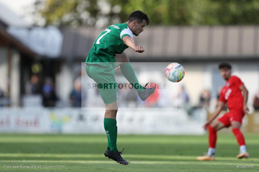 Philipp Eckstein, Sportgelände, Karlburg, 23.09.2023, sport, action, BFV, Fussball, Saison 2023/2024, 12. Spieltag, Landesliga Nordwest, TUS, TSV, TuS Aschaffenburg-Leider, TSV Karlburg - Bild-ID: 2380940