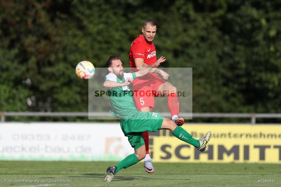 Marvin Schramm, Sportgelände, Karlburg, 23.09.2023, sport, action, BFV, Fussball, Saison 2023/2024, 12. Spieltag, Landesliga Nordwest, TUS, TSV, TuS Aschaffenburg-Leider, TSV Karlburg - Bild-ID: 2380951
