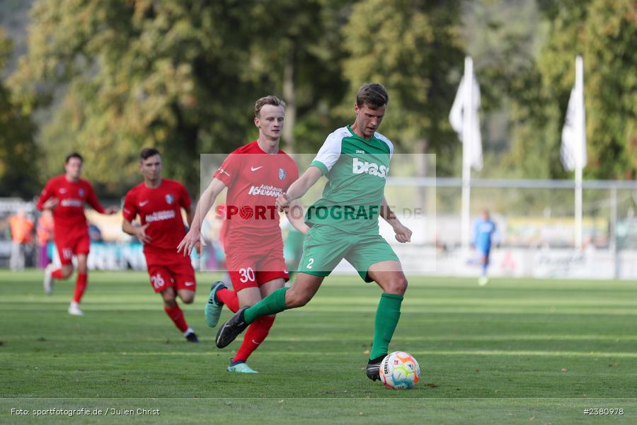 Philipp Fischer, Sportgelände, Karlburg, 23.09.2023, sport, action, BFV, Fussball, Saison 2023/2024, 12. Spieltag, Landesliga Nordwest, TUS, TSV, TuS Aschaffenburg-Leider, TSV Karlburg - Bild-ID: 2380978 Philipp Fischer, Sportgelände, Karlburg, 23.09.2023, sport, action, BFV, Fussball, Saison 2023/2024, 12. Spieltag, Landesliga Nordwest, TUS, TSV, TuS Aschaffenburg-Leider, TSV Karlburg - Bild-ID: 2380978
