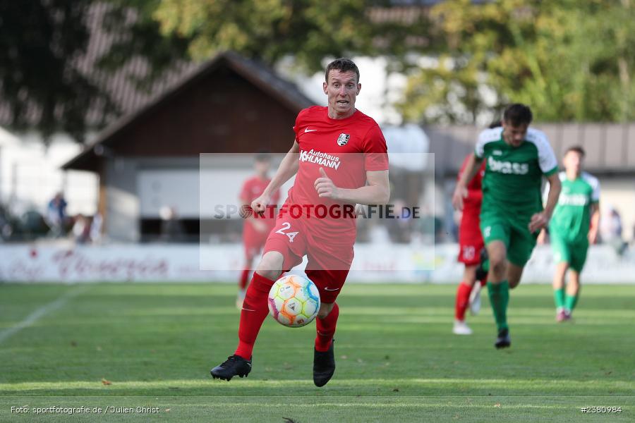 Sebastian Fries, Sportgelände, Karlburg, 23.09.2023, sport, action, BFV, Fussball, Saison 2023/2024, 12. Spieltag, Landesliga Nordwest, TUS, TSV, TuS Aschaffenburg-Leider, TSV Karlburg - Bild-ID: 2380984 Sebastian Fries, Sportgelände, Karlburg, 23.09.2023, sport, action, BFV, Fussball, Saison 2023/2024, 12. Spieltag, Landesliga Nordwest, TUS, TSV, TuS Aschaffenburg-Leider, TSV Karlburg - Bild-ID: 2380984