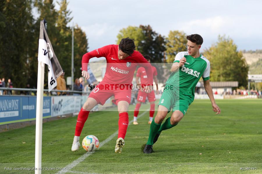 Jan Martin, Sportgelände, Karlburg, 23.09.2023, sport, action, BFV, Fussball, Saison 2023/2024, 12. Spieltag, Landesliga Nordwest, TUS, TSV, TuS Aschaffenburg-Leider, TSV Karlburg - Bild-ID: 2380992