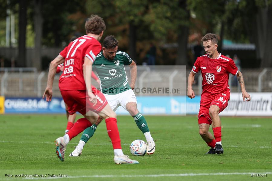Severo Sturm, Sachs Stadion, Schweinfurt, 23.09.2023, sport, action, BFV, Fussball, Saison 2023/2024, 11. Spieltag, Regionalliga Bayern, TGM, FCS, Türkgücü München, 1. FC Schweinfurt 1905 - Bild-ID: 2381021