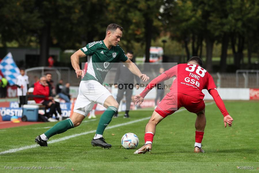 Marc Hänschke, Sachs Stadion, Schweinfurt, 23.09.2023, sport, action, BFV, Fussball, Saison 2023/2024, 11. Spieltag, Regionalliga Bayern, TGM, FCS, Türkgücü München, 1. FC Schweinfurt 1905 - Bild-ID: 2381026