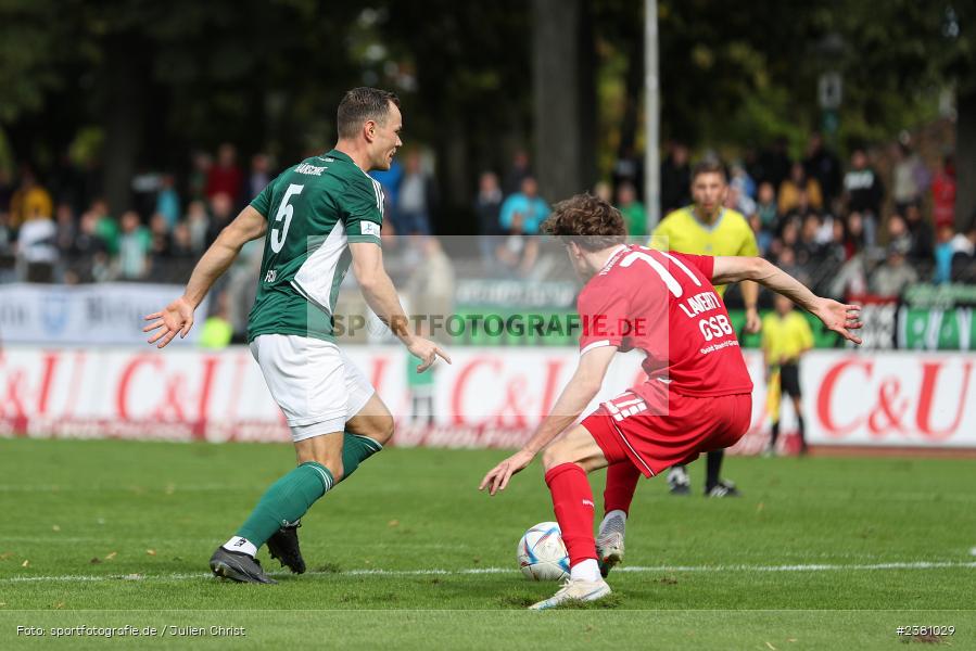 Marc Hänschke, Sachs Stadion, Schweinfurt, 23.09.2023, sport, action, BFV, Fussball, Saison 2023/2024, 11. Spieltag, Regionalliga Bayern, TGM, FCS, Türkgücü München, 1. FC Schweinfurt 1905 - Bild-ID: 2381029