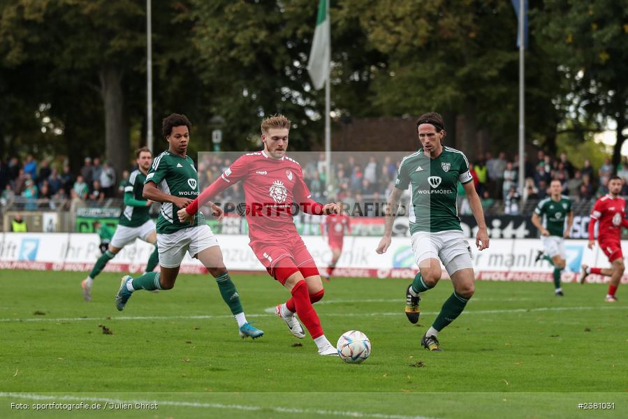 Stefan Maderer, Sachs Stadion, Schweinfurt, 23.09.2023, sport, action, BFV, Fussball, Saison 2023/2024, 11. Spieltag, Regionalliga Bayern, TGM, FCS, Türkgücü München, 1. FC Schweinfurt 1905 - Bild-ID: 2381031