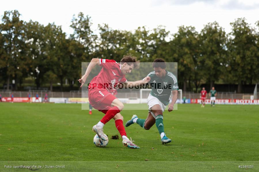 Benedict Laverty, Sachs Stadion, Schweinfurt, 23.09.2023, sport, action, BFV, Fussball, Saison 2023/2024, 11. Spieltag, Regionalliga Bayern, TGM, FCS, Türkgücü München, 1. FC Schweinfurt 1905 - Bild-ID: 2381051
