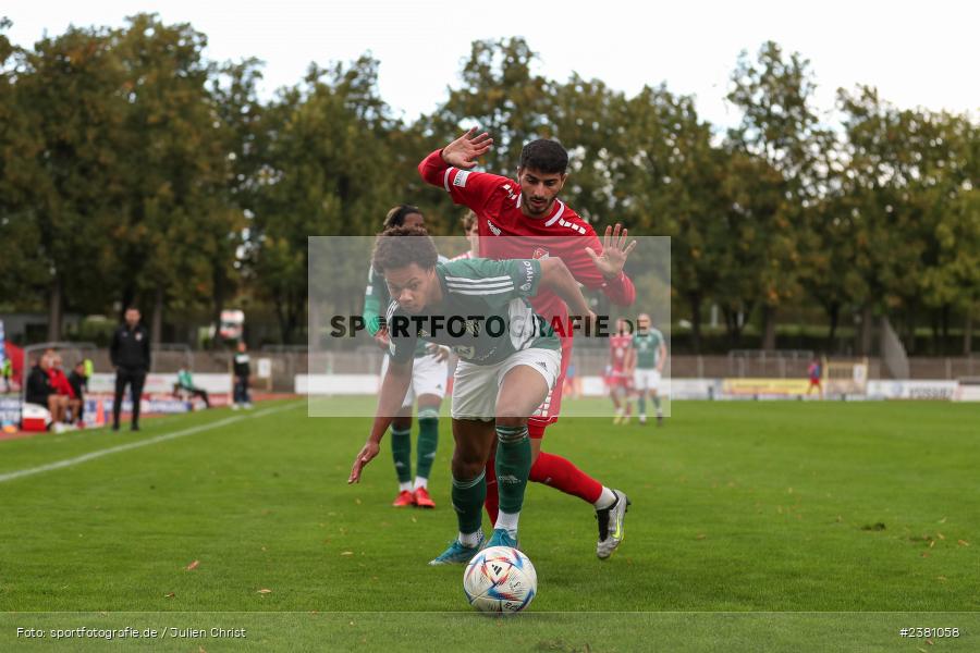 Dominik Ngatie, Sachs Stadion, Schweinfurt, 23.09.2023, sport, action, BFV, Fussball, Saison 2023/2024, 11. Spieltag, Regionalliga Bayern, TGM, FCS, Türkgücü München, 1. FC Schweinfurt 1905 - Bild-ID: 2381058
