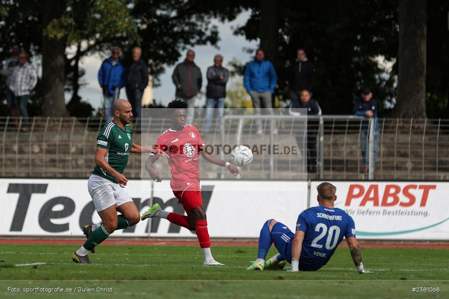 Fadhel Morou, Sachs Stadion, Schweinfurt, 23.09.2023, sport, action, BFV, Fussball, Saison 2023/2024, 11. Spieltag, Regionalliga Bayern, TGM, FCS, Türkgücü München, 1. FC Schweinfurt 1905 - Bild-ID: 2381068 Fadhel Morou, Sachs Stadion, Schweinfurt, 23.09.2023, sport, action, BFV, Fussball, Saison 2023/2024, 11. Spieltag, Regionalliga Bayern, TGM, FCS, Türkgücü München, 1. FC Schweinfurt 1905 - Bild-ID: 2381068