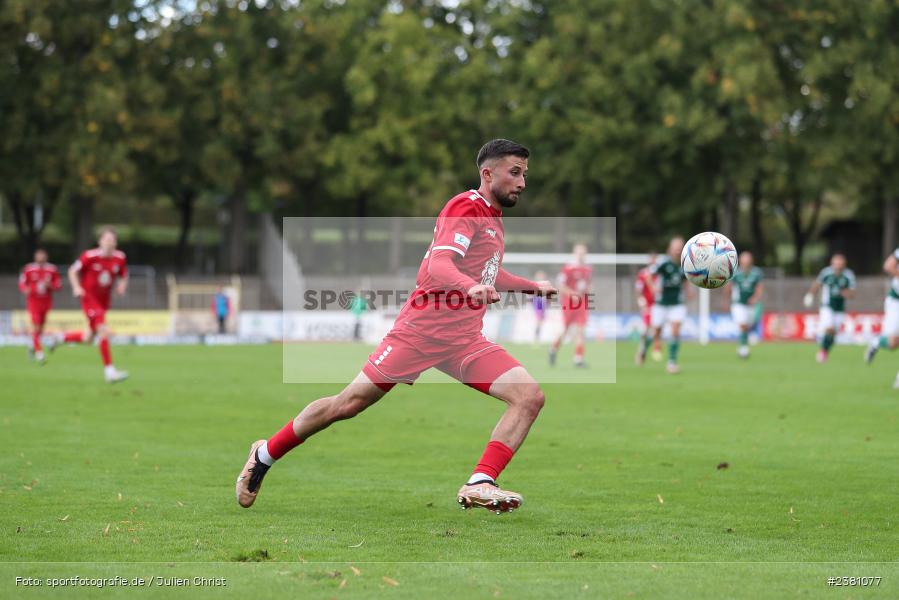 Emre Tunc, Sachs Stadion, Schweinfurt, 23.09.2023, sport, action, BFV, Fussball, Saison 2023/2024, 11. Spieltag, Regionalliga Bayern, TGM, FCS, Türkgücü München, 1. FC Schweinfurt 1905 - Bild-ID: 2381077