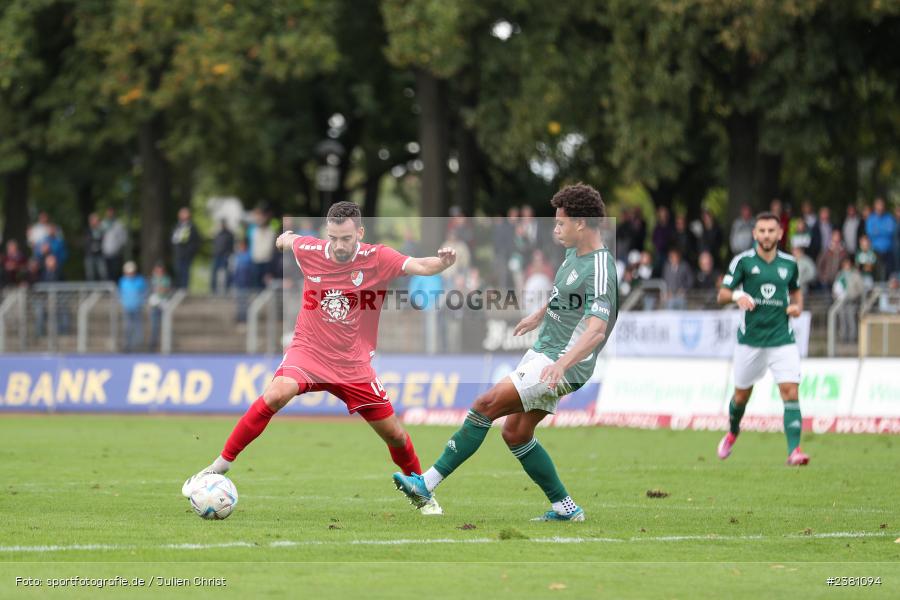 Marco Hingerl, Sachs Stadion, Schweinfurt, 23.09.2023, sport, action, BFV, Fussball, Saison 2023/2024, 11. Spieltag, Regionalliga Bayern, TGM, FCS, Türkgücü München, 1. FC Schweinfurt 1905 - Bild-ID: 2381094