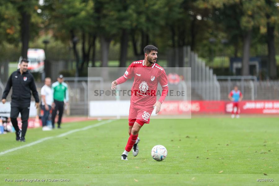 Ishak Karaogul, Sachs Stadion, Schweinfurt, 23.09.2023, sport, action, BFV, Fussball, Saison 2023/2024, 11. Spieltag, Regionalliga Bayern, TGM, FCS, Türkgücü München, 1. FC Schweinfurt 1905 - Bild-ID: 2381100