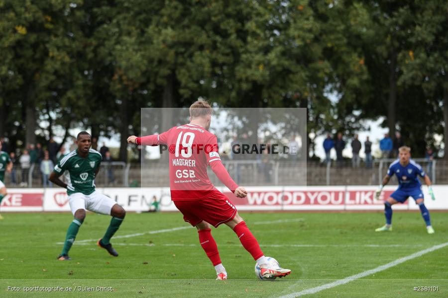 Stefan Maderer, Sachs Stadion, Schweinfurt, 23.09.2023, sport, action, BFV, Fussball, Saison 2023/2024, 11. Spieltag, Regionalliga Bayern, TGM, FCS, Türkgücü München, 1. FC Schweinfurt 1905 - Bild-ID: 2381101
