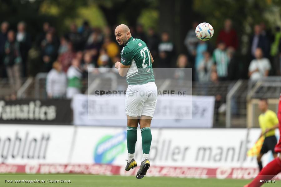 Adam Jabiri, Sachs Stadion, Schweinfurt, 23.09.2023, sport, action, BFV, Fussball, Saison 2023/2024, 11. Spieltag, Regionalliga Bayern, TGM, FCS, Türkgücü München, 1. FC Schweinfurt 1905 - Bild-ID: 2381116
