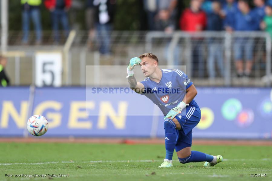 Lukas Wenzel, Sachs Stadion, Schweinfurt, 23.09.2023, sport, action, BFV, Fussball, Saison 2023/2024, 11. Spieltag, Regionalliga Bayern, TGM, FCS, Türkgücü München, 1. FC Schweinfurt 1905 - Bild-ID: 2381145