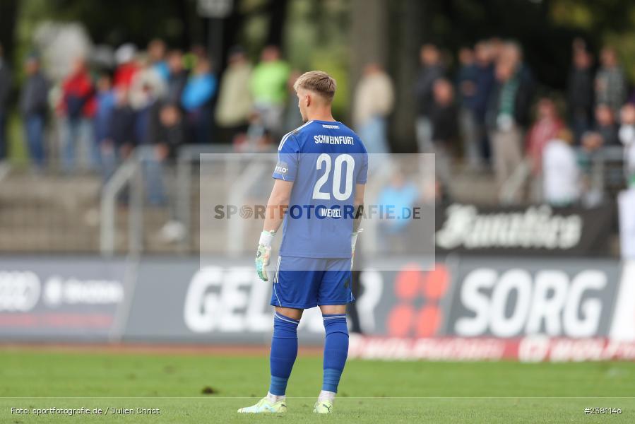 Lukas Wenzel, Sachs Stadion, Schweinfurt, 23.09.2023, sport, action, BFV, Fussball, Saison 2023/2024, 11. Spieltag, Regionalliga Bayern, TGM, FCS, Türkgücü München, 1. FC Schweinfurt 1905 - Bild-ID: 2381146
