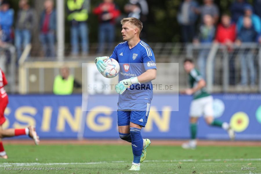 Lukas Wenzel, Sachs Stadion, Schweinfurt, 23.09.2023, sport, action, BFV, Fussball, Saison 2023/2024, 11. Spieltag, Regionalliga Bayern, TGM, FCS, Türkgücü München, 1. FC Schweinfurt 1905 - Bild-ID: 2381151