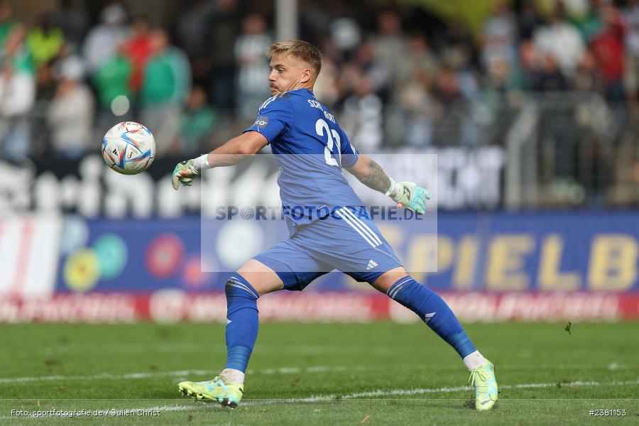 Lukas Wenzel, Sachs Stadion, Schweinfurt, 23.09.2023, sport, action, BFV, Fussball, Saison 2023/2024, 11. Spieltag, Regionalliga Bayern, TGM, FCS, Türkgücü München, 1. FC Schweinfurt 1905 - Bild-ID: 2381153
