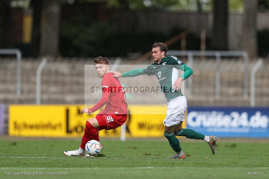 Tom Feulner, Sachs Stadion, Schweinfurt, 23.09.2023, sport, action, BFV, Fussball, Saison 2023/2024, 11. Spieltag, Regionalliga Bayern, TGM, FCS, Türkgücü München, 1. FC Schweinfurt 1905 - Bild-ID: 2381174