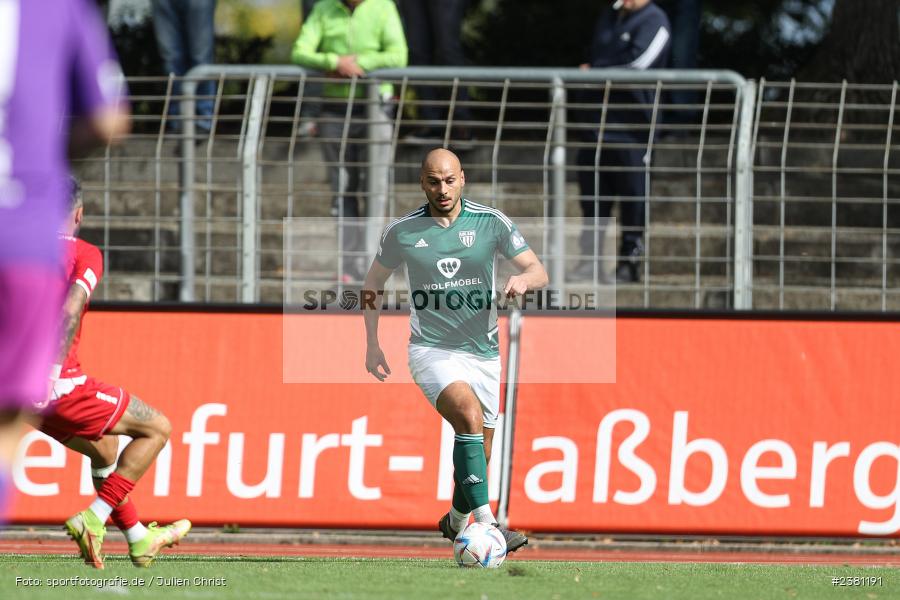 Adam Jabiri, Sachs Stadion, Schweinfurt, 23.09.2023, sport, action, BFV, Fussball, Saison 2023/2024, 11. Spieltag, Regionalliga Bayern, TGM, FCS, Türkgücü München, 1. FC Schweinfurt 1905 - Bild-ID: 2381191