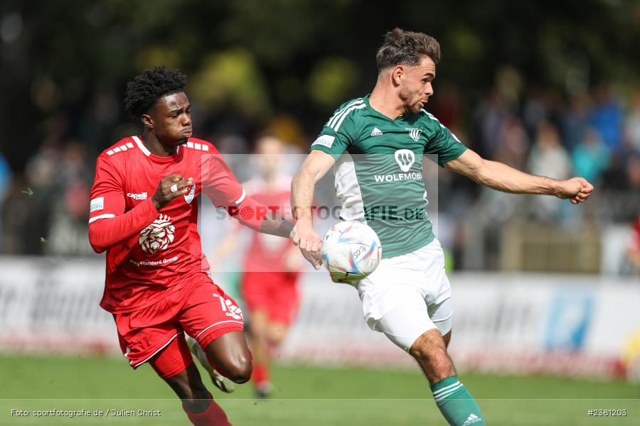 Severo Sturm, Sachs Stadion, Schweinfurt, 23.09.2023, sport, action, BFV, Fussball, Saison 2023/2024, 11. Spieltag, Regionalliga Bayern, TGM, FCS, Türkgücü München, 1. FC Schweinfurt 1905 - Bild-ID: 2381203