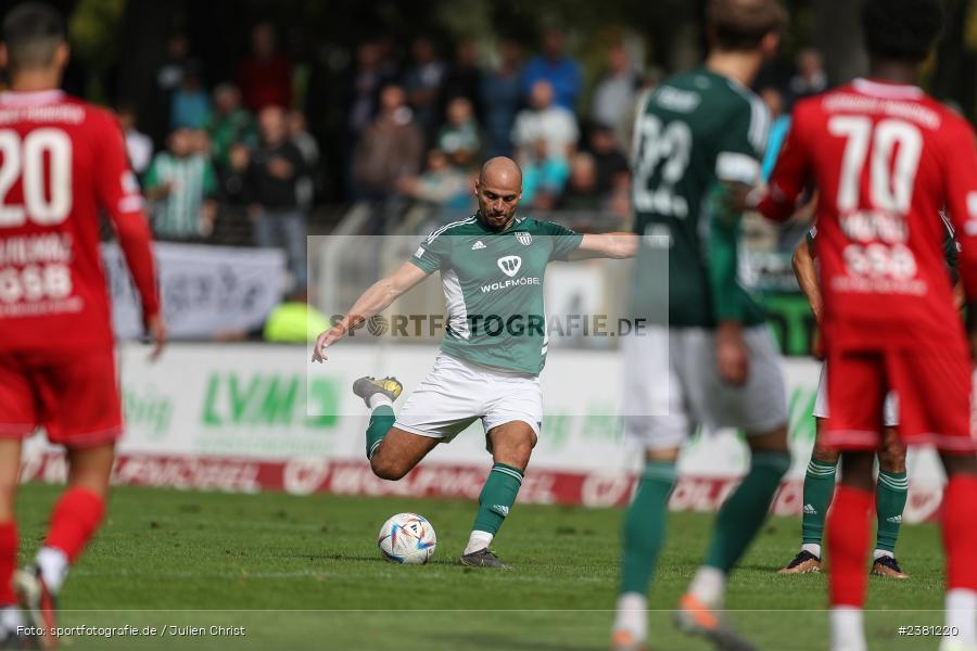 Adam Jabiri, Sachs Stadion, Schweinfurt, 23.09.2023, sport, action, BFV, Fussball, Saison 2023/2024, 11. Spieltag, Regionalliga Bayern, TGM, FCS, Türkgücü München, 1. FC Schweinfurt 1905 - Bild-ID: 2381220