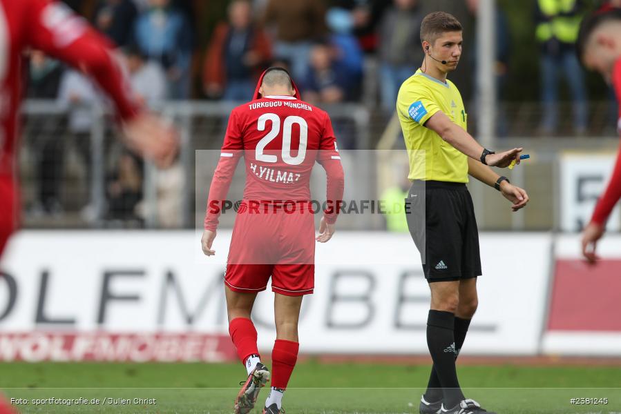 Halit Yilmaz, Sachs Stadion, Schweinfurt, 23.09.2023, sport, action, BFV, Fussball, Saison 2023/2024, 11. Spieltag, Regionalliga Bayern, TGM, FCS, Türkgücü München, 1. FC Schweinfurt 1905 - Bild-ID: 2381245