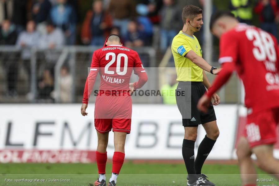 Halit Yilmaz, Sachs Stadion, Schweinfurt, 23.09.2023, sport, action, BFV, Fussball, Saison 2023/2024, 11. Spieltag, Regionalliga Bayern, TGM, FCS, Türkgücü München, 1. FC Schweinfurt 1905 - Bild-ID: 2381247