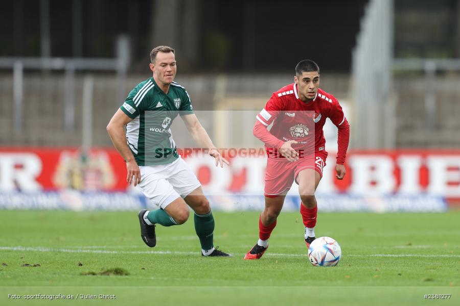 Halit Yilmaz, Sachs Stadion, Schweinfurt, 23.09.2023, sport, action, BFV, Fussball, Saison 2023/2024, 11. Spieltag, Regionalliga Bayern, TGM, FCS, Türkgücü München, 1. FC Schweinfurt 1905 - Bild-ID: 2381277