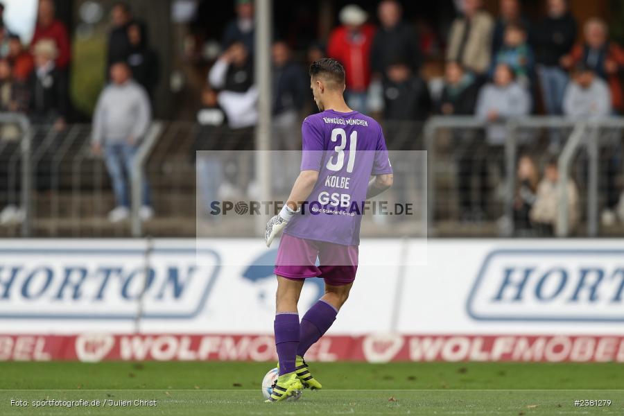 Sebastian Kolbe, Sachs Stadion, Schweinfurt, 23.09.2023, sport, action, BFV, Fussball, Saison 2023/2024, 11. Spieltag, Regionalliga Bayern, TGM, FCS, Türkgücü München, 1. FC Schweinfurt 1905 - Bild-ID: 2381279