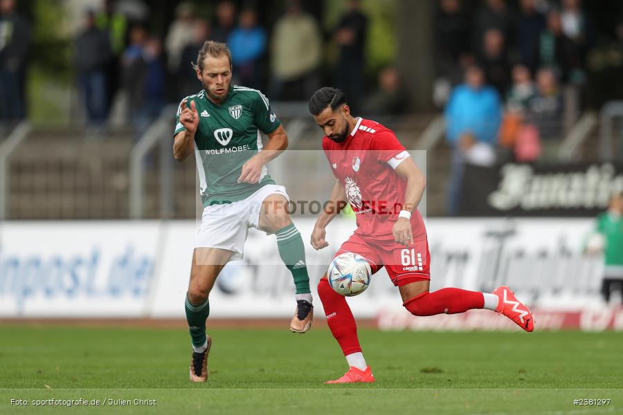 Kristian Böhnlein, Sachs Stadion, Schweinfurt, 23.09.2023, sport, action, BFV, Fussball, Saison 2023/2024, 11. Spieltag, Regionalliga Bayern, TGM, FCS, Türkgücü München, 1. FC Schweinfurt 1905 - Bild-ID: 2381297