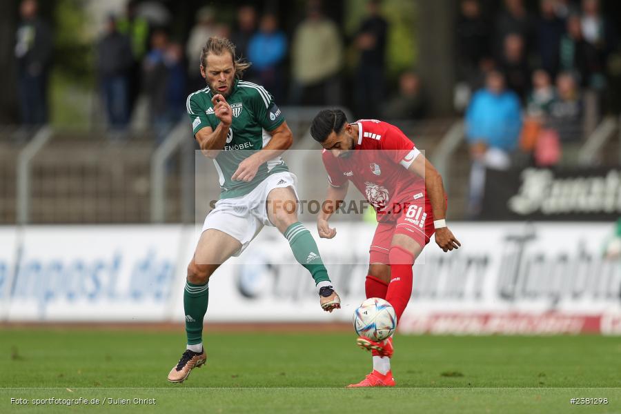 Kristian Böhnlein, Sachs Stadion, Schweinfurt, 23.09.2023, sport, action, BFV, Fussball, Saison 2023/2024, 11. Spieltag, Regionalliga Bayern, TGM, FCS, Türkgücü München, 1. FC Schweinfurt 1905 - Bild-ID: 2381298