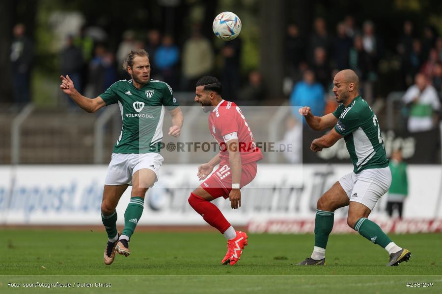 Kristian Böhnlein, Sachs Stadion, Schweinfurt, 23.09.2023, sport, action, BFV, Fussball, Saison 2023/2024, 11. Spieltag, Regionalliga Bayern, TGM, FCS, Türkgücü München, 1. FC Schweinfurt 1905 - Bild-ID: 2381299
