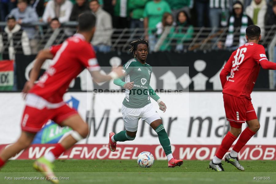 Hans Anapak-Baka, Sachs Stadion, Schweinfurt, 23.09.2023, sport, action, BFV, Fussball, Saison 2023/2024, 11. Spieltag, Regionalliga Bayern, TGM, FCS, Türkgücü München, 1. FC Schweinfurt 1905 - Bild-ID: 2381305
